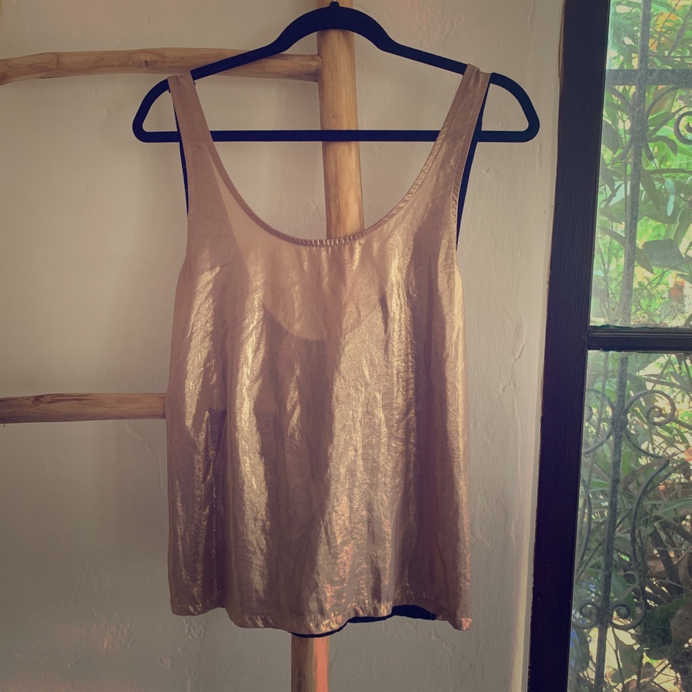 TopShop Champagne top
